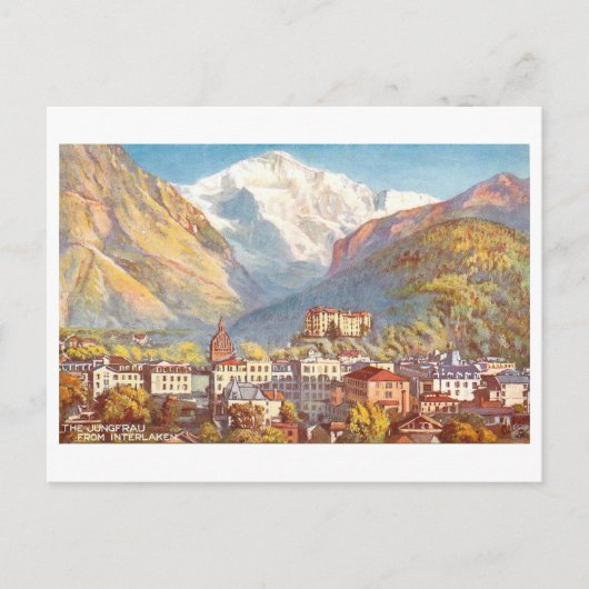 Vintage Interlaken, Switzerland, ポストカード (正面)