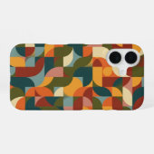Vintage Interlocking Geometric Forms iPhone 16ケース (裏面横)