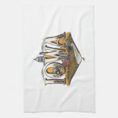 Vintage Iowa Heartland Farm State Pride キッチンタオル (縦)