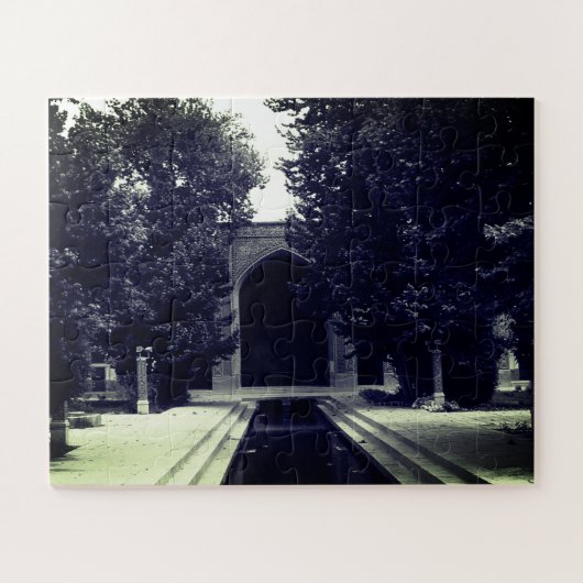 Vintage Iran Isfahan mosque ジグソーパズル (横)