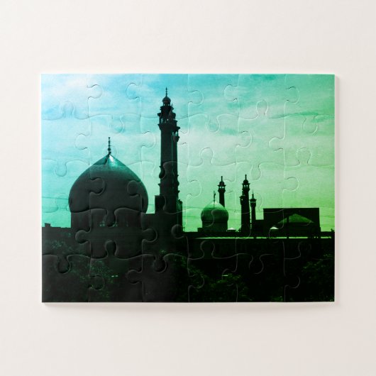 Vintage Iran Qom Mosque of Fatima ジグソーパズル (横)