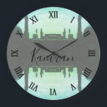 Vintage Iran Qom Mosque of Fatima ラージ壁時計<br><div class="desc">Vintage Iran Qom Mosque of Fatima</div>