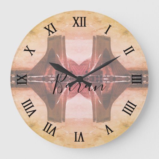 Vintage Iran Tehran Azadi Square ラージ壁時計 (正面)