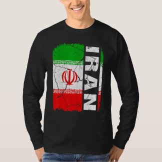 Vintage Iranian Flag Iran Pride Roots Heritage Tシャツ