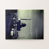 Vintage Iraq Baghdad Buniya Mosque ジグソーパズル (横)