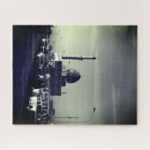 Vintage Iraq Baghdad Buniya Mosque ジグソーパズル (横)