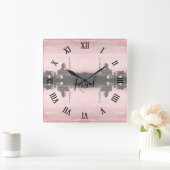 Vintage Iraq Baghdad Buniya Mosque スクエア壁時計 (ホーム)