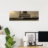 Vintage Iraq Baghdad Buniya Mosque ポスター (ホームオフィス)