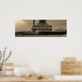 Vintage Iraq Baghdad Buniya Mosque ポスター (キッチン)