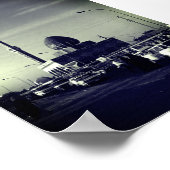 Vintage Iraq Baghdad Buniya Mosque ポスター (角)