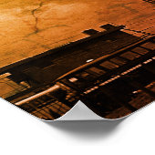 Vintage Iraq Baghdad Buniya Mosque ポスター (角)