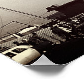 Vintage Iraq Baghdad Buniya Mosque ポスター (角)