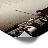 Vintage Iraq Baghdad Buniya Mosque ポスター (角)