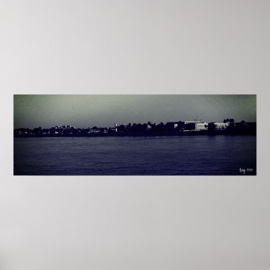 Vintage Iraq Baghdad forat river ポスター (正面)