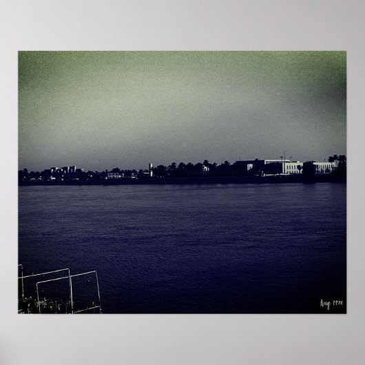 Vintage Iraq Baghdad forat river ポスター (正面)