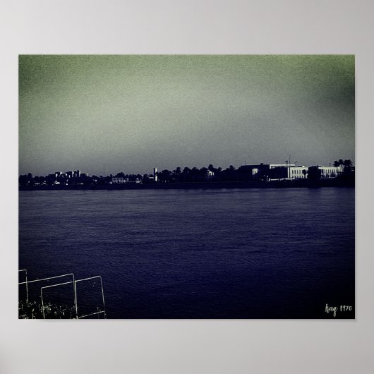Vintage Iraq Baghdad forat river ポスター (正面)