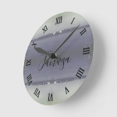 Vintage Iraq Baghdad forat river  ラウンド壁時計 (傾斜)