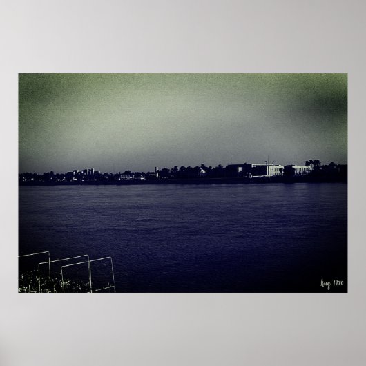 Vintage Iraq Baghdad forat river Poster ポスター (正面)