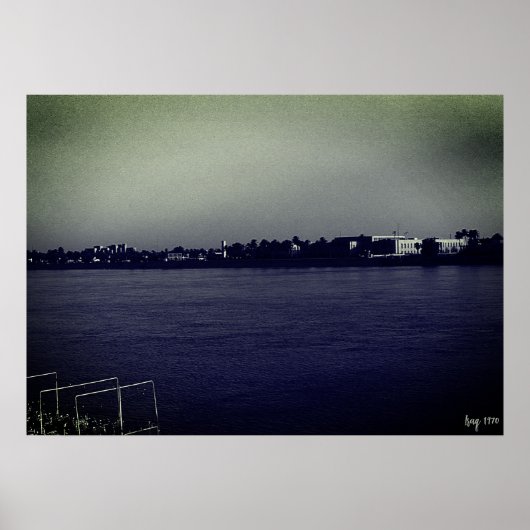 Vintage Iraq Baghdad forat river Poster ポスター (正面)