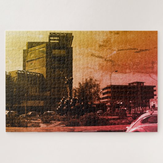 Vintage Iraq Baghdad fountain ジグソーパズル (横)