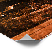 Vintage Iraq baghdad fountain ポスター (角)