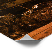 Vintage Iraq baghdad fountain ポスター (角)