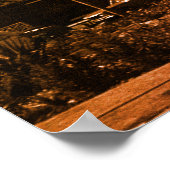 Vintage Iraq baghdad fountain ポスター (角)