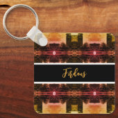 Vintage Iraq Baghdad fountain 1970 キーホルダー (正面)