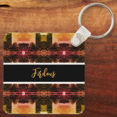 Vintage Iraq Baghdad fountain 1970 キーホルダー (裏面)