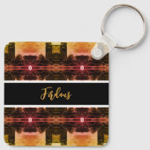 Vintage Iraq Baghdad fountain 1970 キーホルダー (裏面)