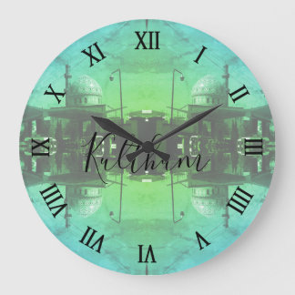 Vintage Iraq Baghdad Gas station at mosque ラージ壁時計