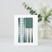 Vintage Irish American Shamrock Flag Art シーズンカード (スタンド正面)