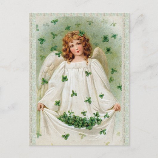Vintage Irish Angel Postcard ポストカード (正面)