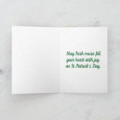 Vintage Irish Harp Greeting Card カード (内部)