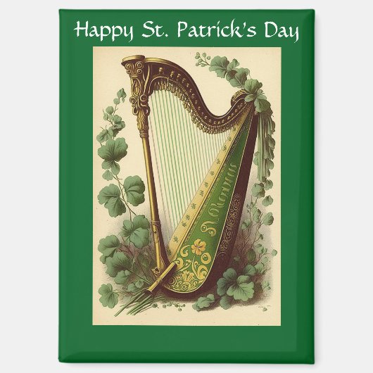 Vintage Irish Harp Magnet マグネット (正面)