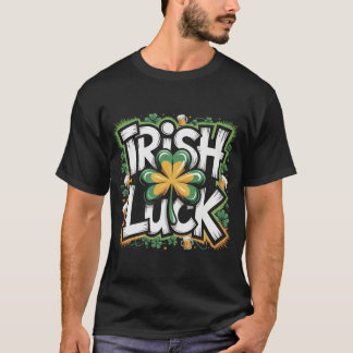 Vintage Irish Luck T-Shirt St Patricks Day, Distre Tシャツ