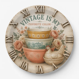 Vintage Is My Favorite Color Farmhouse Mixing Bowl ペーパープレート