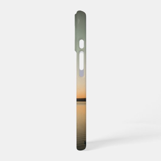 Vintage Islet at Sunset iPhone 16ケース (左側面)