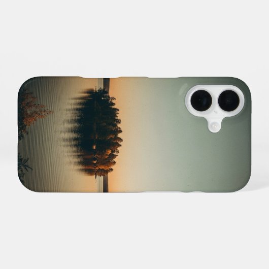Vintage Islet at Sunset iPhone 16ケース (裏面横)