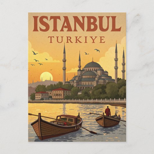 Vintage Istanbul Travel ポストカード (正面)