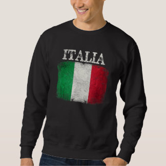 Vintage Italia Italian Flag Italy Men Women Kids Y スウェットシャツ