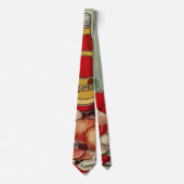 Vintage Italian Food Tomato Onions Peppers Catsup ネクタイ (正面)