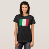Vintage Italy Flag Italian Independence Day Tシャツ (正面フル)