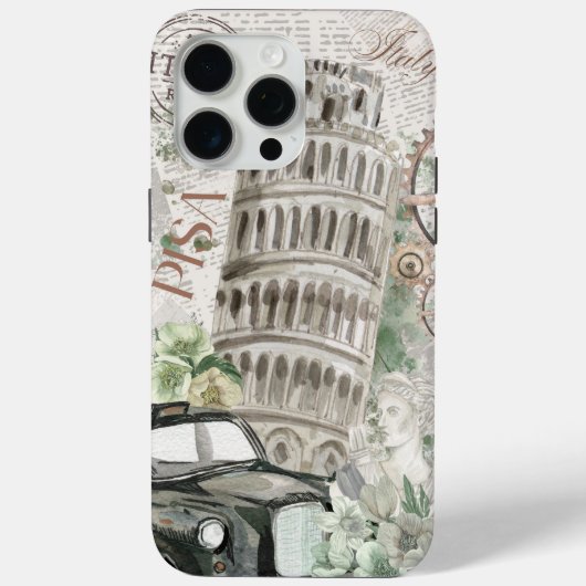 Vintage Italy Phone Case Case-Mate iPhoneケース (裏面)