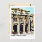 Vintage Italy, Vicenza, Loggia Capitania ポストカード (正面/裏面)