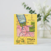Vintage Ithica New York Greeting Postcard ポストカード (スタンド正面)