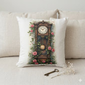 Vintage Ivy Rose Grandfather Clock クッション