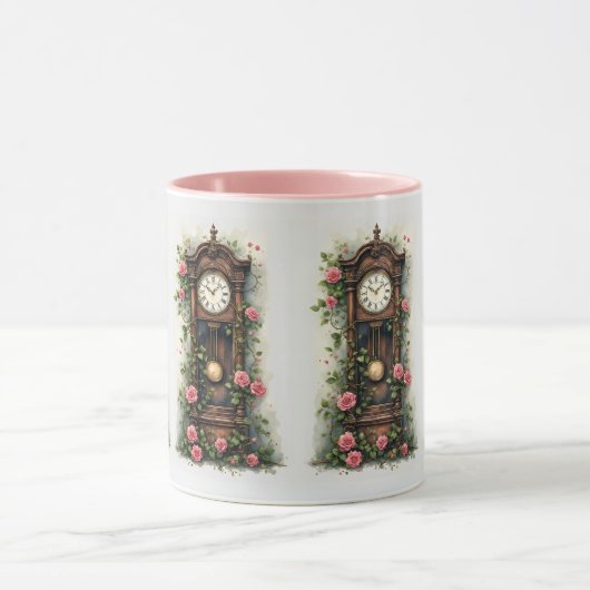 Vintage Ivy Rose Grandfather Clock マグカップ (中央)