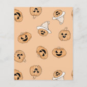 Vintage Jack-o'-Lantern Pumpkin Pattern Scrapbook  (裏面)