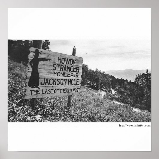 Vintage Jackson Hole ポスター (正面)